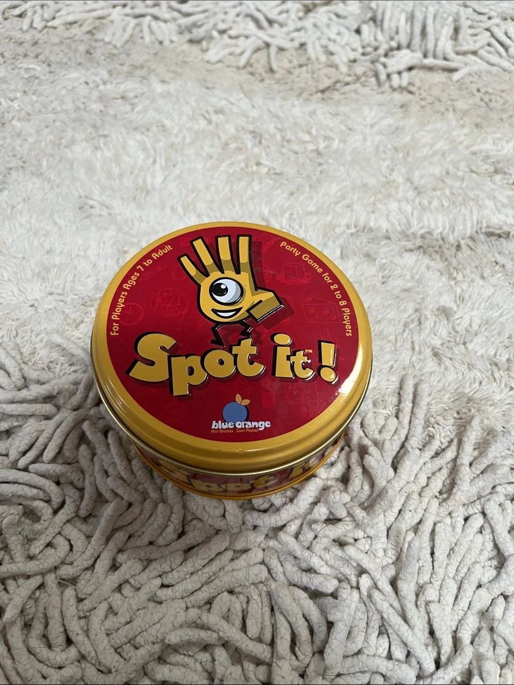 Spot It! Card Game - Red and Yellow Tin